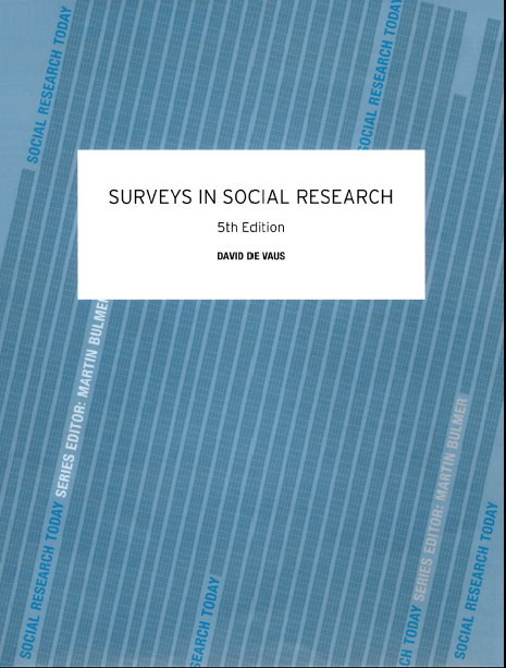 Surveys in Social Research